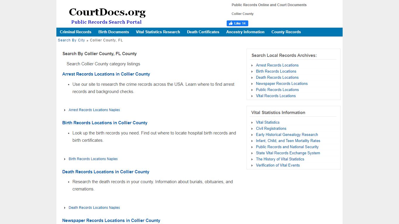 Public Records Online in Collier County, FL - courtdocs.org